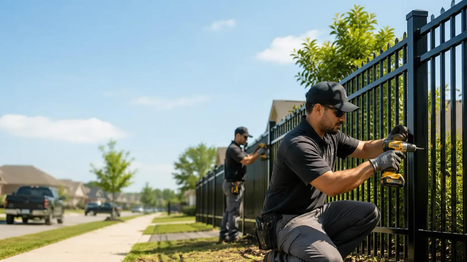 Metal Fence Installation in Lincoln, TX